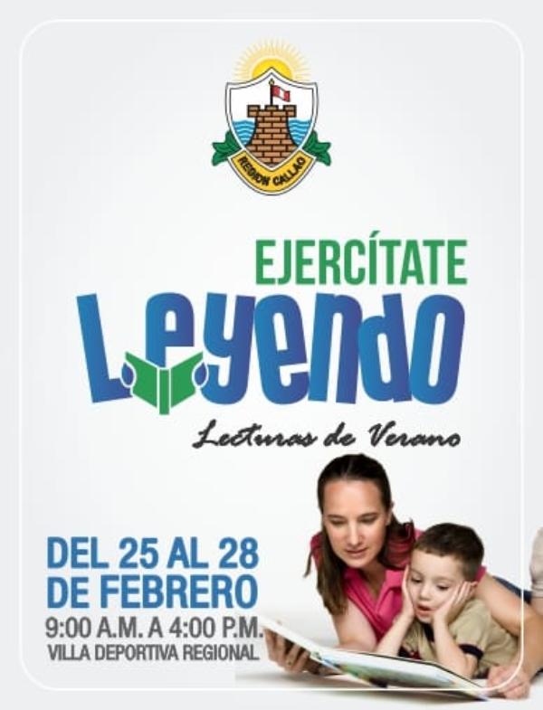 GOBIERNO REGIONAL DEL CALLAO PROMUEVE INTERÉS POR LA LECTURA CON FESTIVAL «EJERCÍTATE LEYENDO»Imagen del título: 