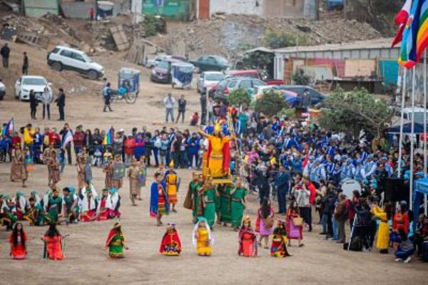 ESCENIFICAN FIESTA DEL «INTI RAYMI CHALACO» EN PALACIO INCA DE OQUENDO
