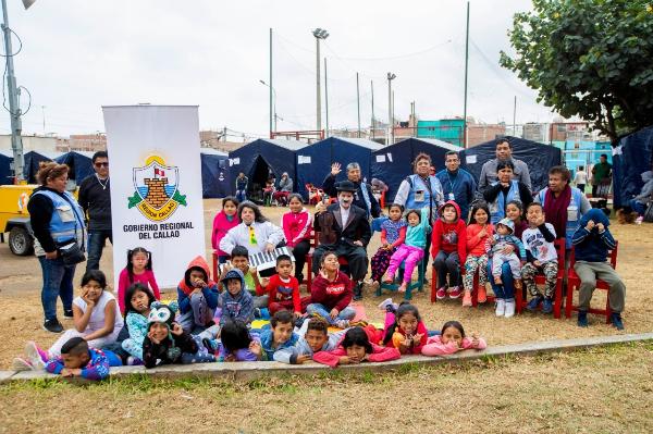GOBIERNO REGIONAL DEL CALLAO REALIZA CARAVANA CULTURAL CHALACA PARA DAMNIFICADOS DEL ASENTAMIENTO HUMANO DON BOSCOImagen del título: 