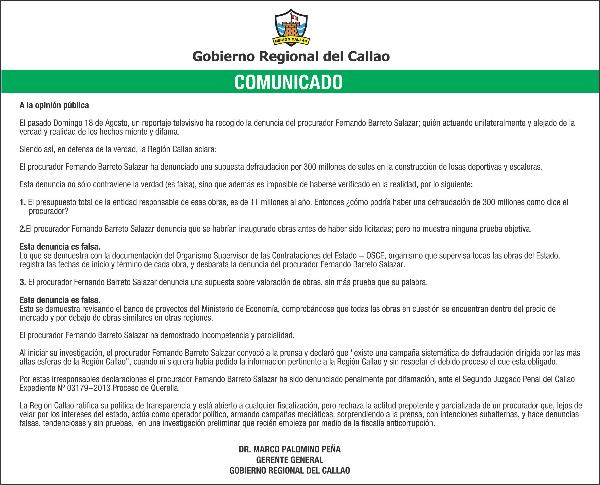COMUNICADOImagen del título: 