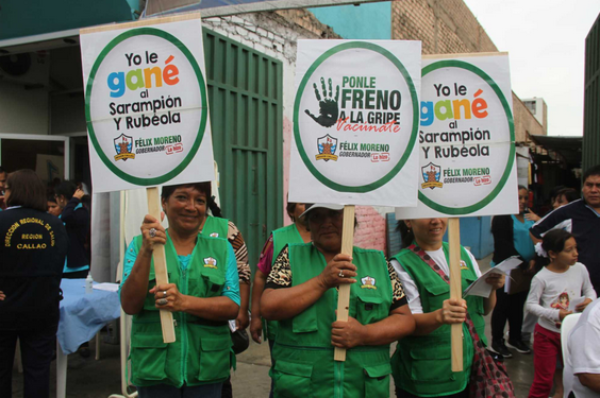 REGIÓN CALLAO INICIÓ CAMPAÑA MÚLTIPLE DE VACUNACIÓN CONTRA EL SARAMPIÓN, LA RUBÉOLA E INFLUENZAImagen del título: 