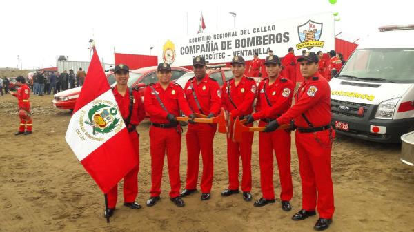 INAUGURAN PRIMERA COMPAÑÍA DE BOMBEROS EN PACHACUTEC VENTANILLA