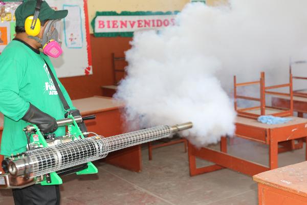 REGIÓN CALLAO REALIZA TRABAJOS DE FUMIGACIÓN Y DESRATIZACIÓN EN INSTITUCIONES EDUCATIVAS PÚBLICAS